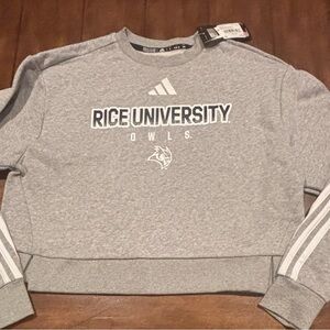 Rice University Women’s Adidas Sweatshirt Size Medium New With Tags